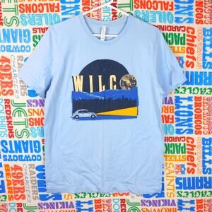 Wilco Band T Shirt Size L Baby Blue Moon Car Graphic Merch